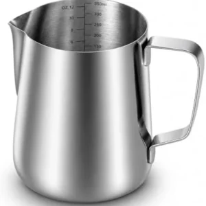 rattleware 12 oz Latte Art Pitcher, Stainless Steel, 07000 | Classic steaming pitcher view 7
