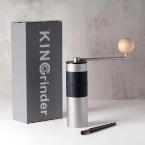 【Sliver】KINGrinder K2 Manual Coffee Grinder Straight Handle Stainless Burr | Supports grind settings for various brewing methods such as pour-over and espresso view 2