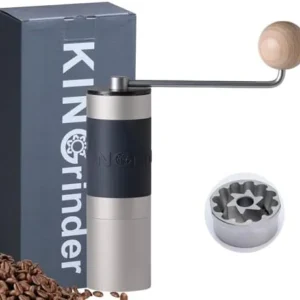 【Sliver】KINGrinder K2 Manual Coffee Grinder Straight Handle Stainless Burr | Supports grind settings for various brewing methods such as pour-over and espresso view 6