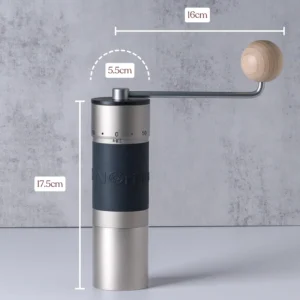 【Sliver】KINGrinder K6 Manual Coffee Grinder Straight Handle Stainless Burr | Supports grind settings for various brewing methods such as pour-over and espresso view 3