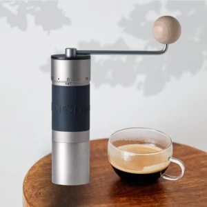 【Sliver】KINGrinder K6 Manual Coffee Grinder Straight Handle Stainless Burr | Supports grind settings for various brewing methods such as pour-over and espresso view 4
