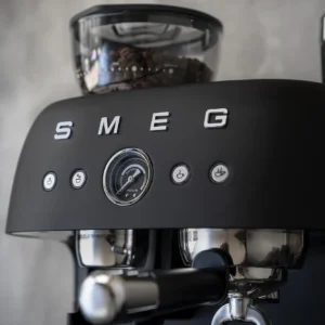 Smeg Semi-Automatic Espresso Machine (Matte Black) view 3