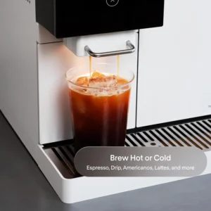 Terra Kaffe Super Automatic Espresso Machine - App-Enabled Coffee Machine - Auto Wake & Sleep - All Milk Types - Roaster-Approved Espresso Settings - Cappuccino Machines for Home - White TK-02 view 3