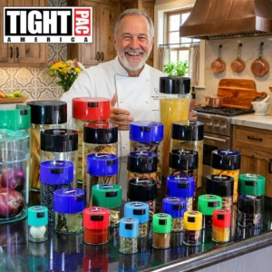Tightpac Kilovac Airtight Coffee Container – Multi-Use Vacuum Container for Coffee Bean Storage, Grounds & Bulk Dry Goods – 2.5 lbs / 40 oz / 3.8L, Wide-Mouth, Patented Vacuum Seal, Black view 6