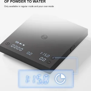 TIMEMORE Black Mirror Basic 3 Coffee Scale with Timer - Ultra Thin Digital Kitchen Scale, 0.1g Precision for Espresso, Pour Over, Baking & Cooking (Basic 3) view 6