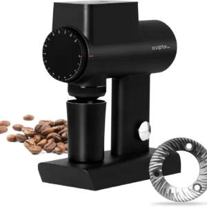 TIMEMORE Sculptor 064S Flat Burr Coffee Bean Grinder, Electric Espresso Grinder with Stepless Coarseness Adjustment, Suitable for Pour over, French Press, Cold Brew - Black view 1