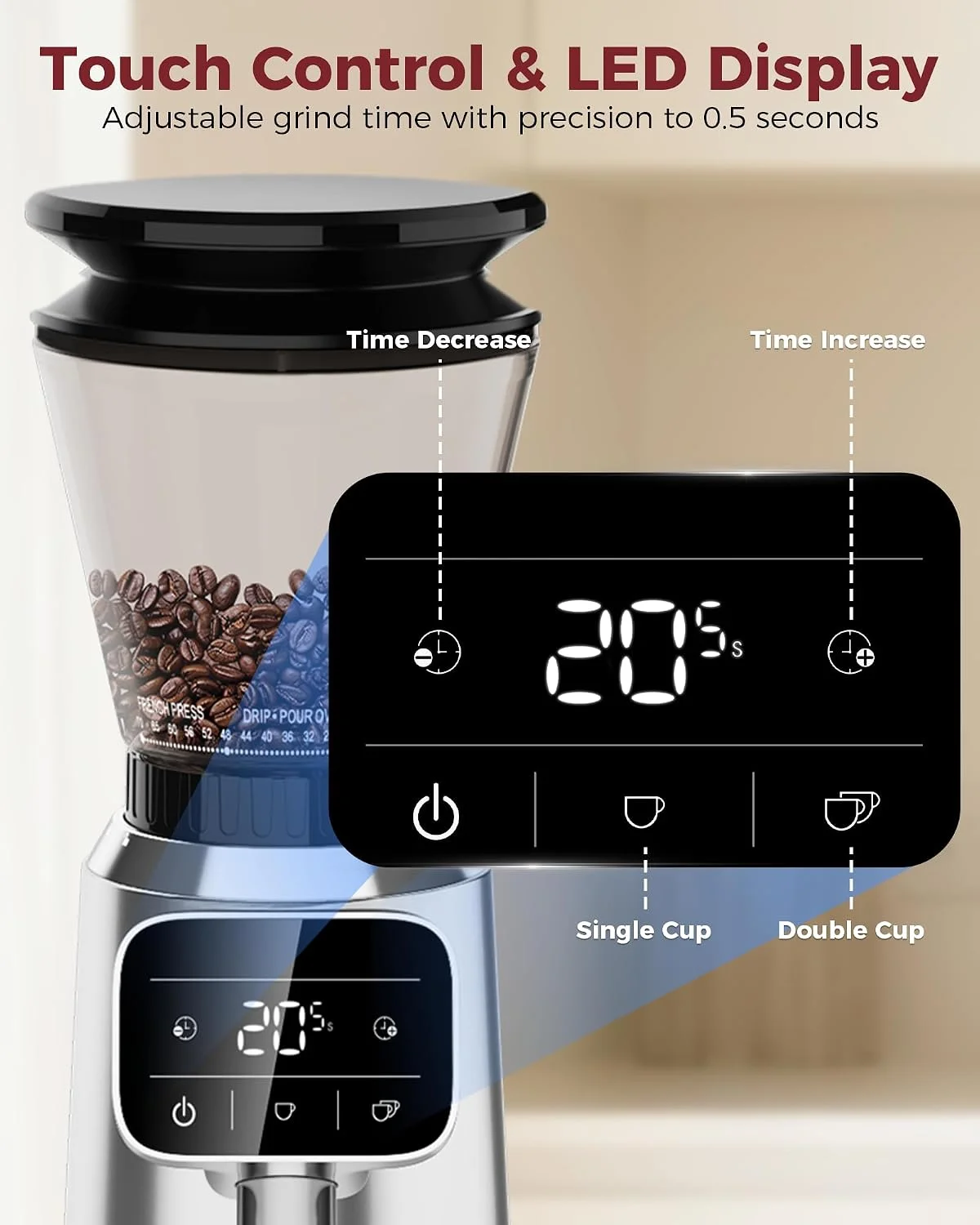 Tuni G2 LED touchscreen interface