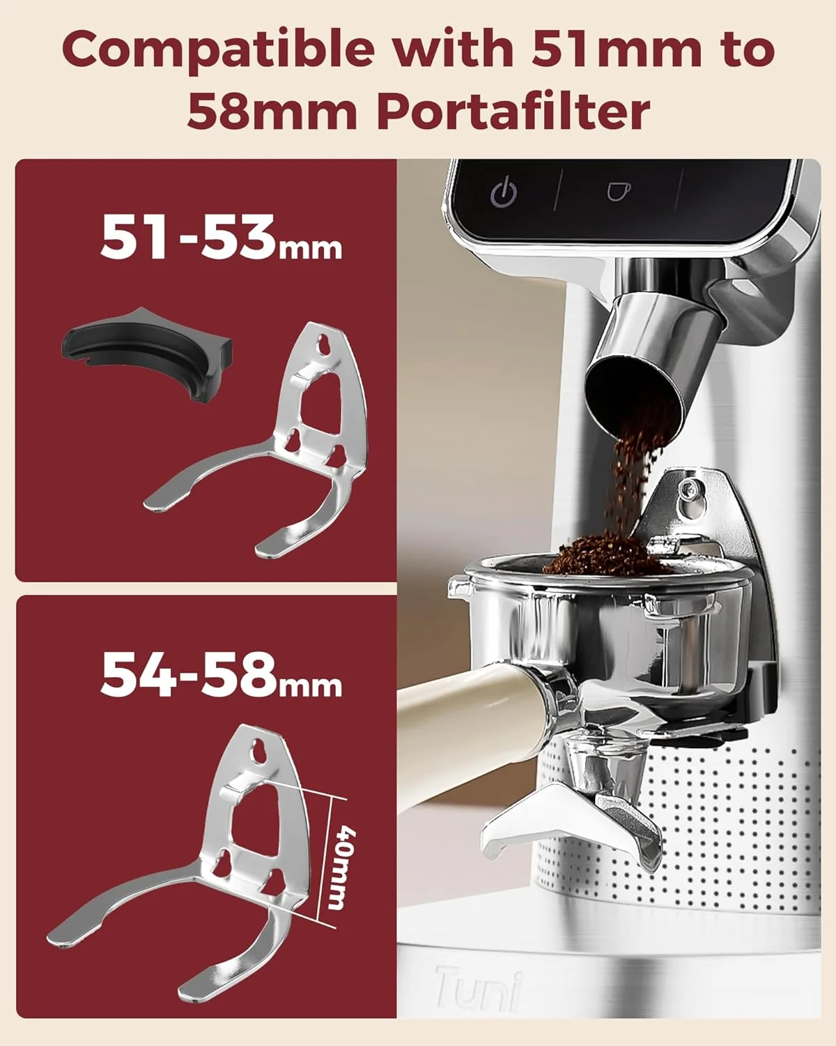 Tuni G2 compact kitchen counter footprint
