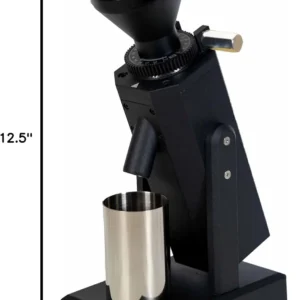 Turin SK40 Single Dose Grinder | 40mm Stainless Steel Conical Burrs, Stepless Adjustment, Tilted Base, Low Retention – Black or White (Black) view 7