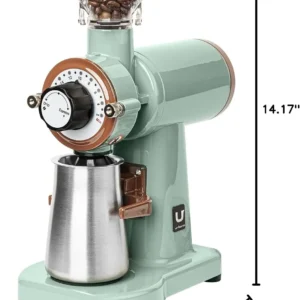 Urbanic 070s Electric Coffee Grinder (110~220v) / flat Titanium burr 60mm / 20 steps can be set (Green) / (Made in Korea) view 7