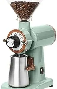 Urbanic 070s Electric Coffee Grinder (110~220v) / flat Titanium burr 60mm / 20 steps can be set (Green) / (Made in Korea)