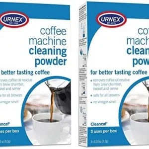 Urnex Coffee Maker and Espresso Machine Cleaner Cleancaf Powder - 2 Pack (6 Packets) - Safe on Delonghi Ninja Hamilton Beach Mr Coffee Braun and More view 5