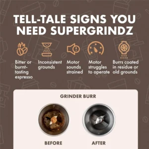 Urnex SuperGrindz Grinder Cleaning Tablets, 11.6 oz Bottle view 4