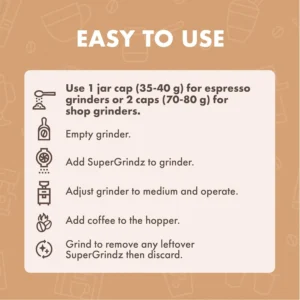 Urnex SuperGrindz Grinder Cleaning Tablets, 11.6 oz Bottle view 5