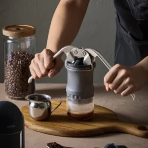 V4 Manual Espresso Machine – Portable Lever Espresso Maker with Pressurized 51mm Basket | Electricity-Free | 590g Lightweight | Beginner Friendly | Travel, Camping & Home | Made in Korea