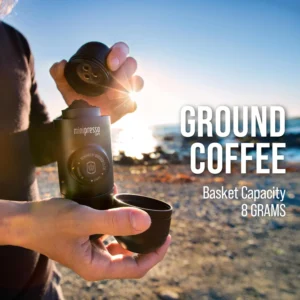 Wacaco Minipresso GR, Portable Espresso Machine, Compatible Ground Coffee, Hand Coffee Maker, Travel Gadgets, Manually Operated, Perfect for Camping, Hiking view 4
