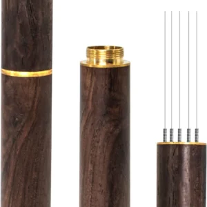 Zolunu Espresso Coffee Stirrer 5 Needles 0.4mm Espresso Distribution Tools, Natural Wood Handle and Stand (Walnut) view 1